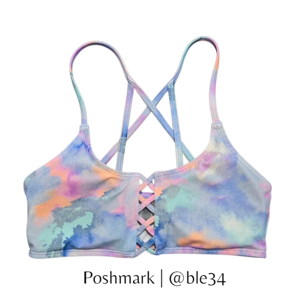 PINK Victoria’s Secret PINK Razorback Tie-Dye Bikini Top